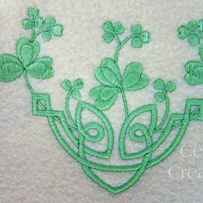 Celtic Knot Shamrock Spray