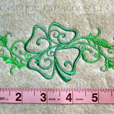 Four Leaf Clover with Flourish